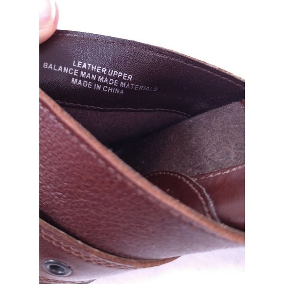 Born BOC Brown Leather Buckle Slip On Mules Heels Size 10 US - Picture 9 of 11